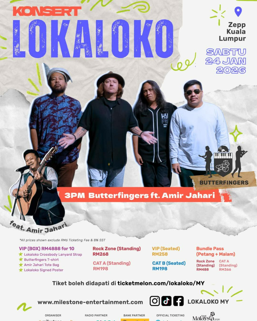 2 shows: Lokaloko - Indonesia & Malaysia