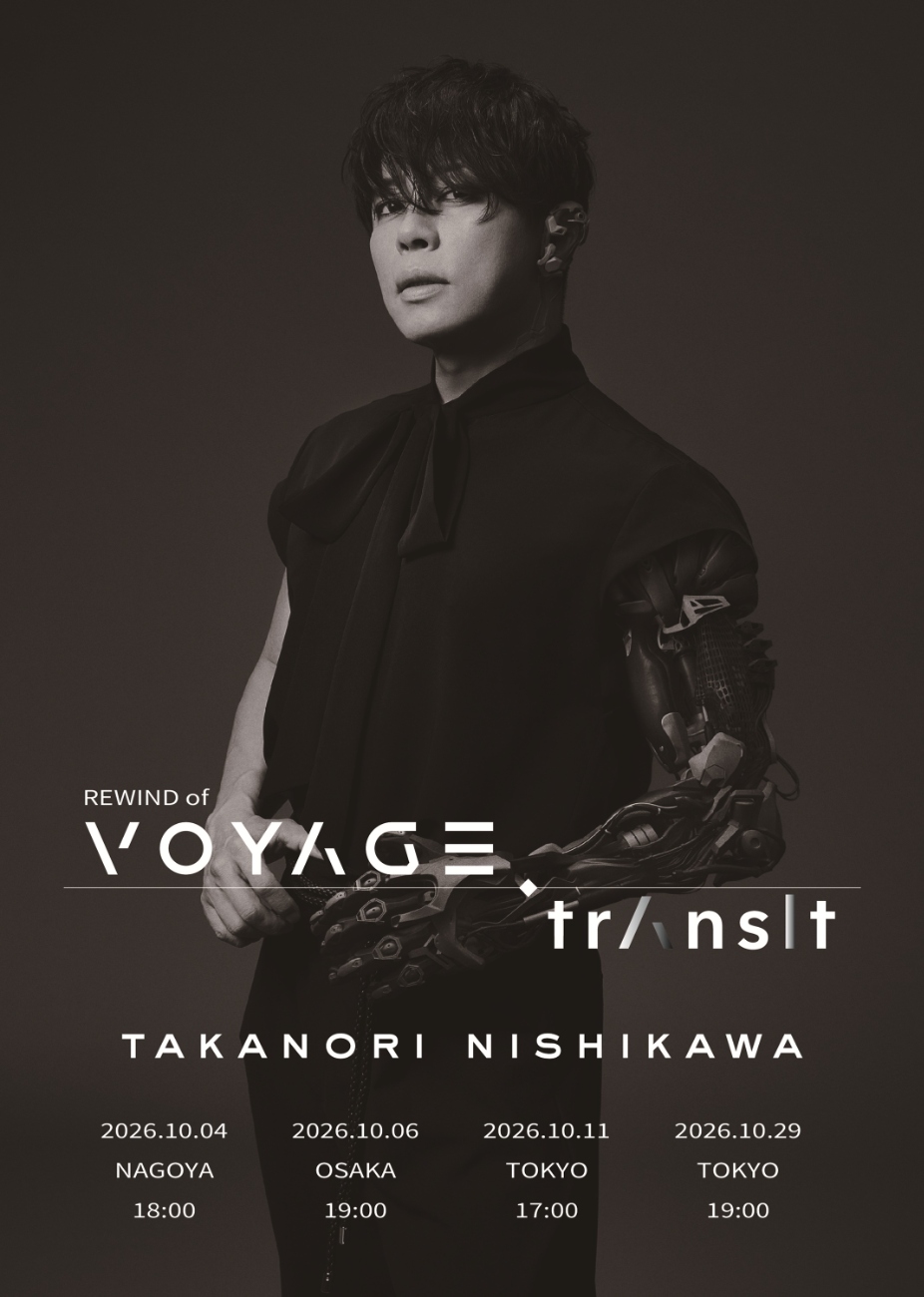 西川貴教│Takanori Nishikawa LIVE TOUR 2026 REWIND of VOYAGE trAnsIt