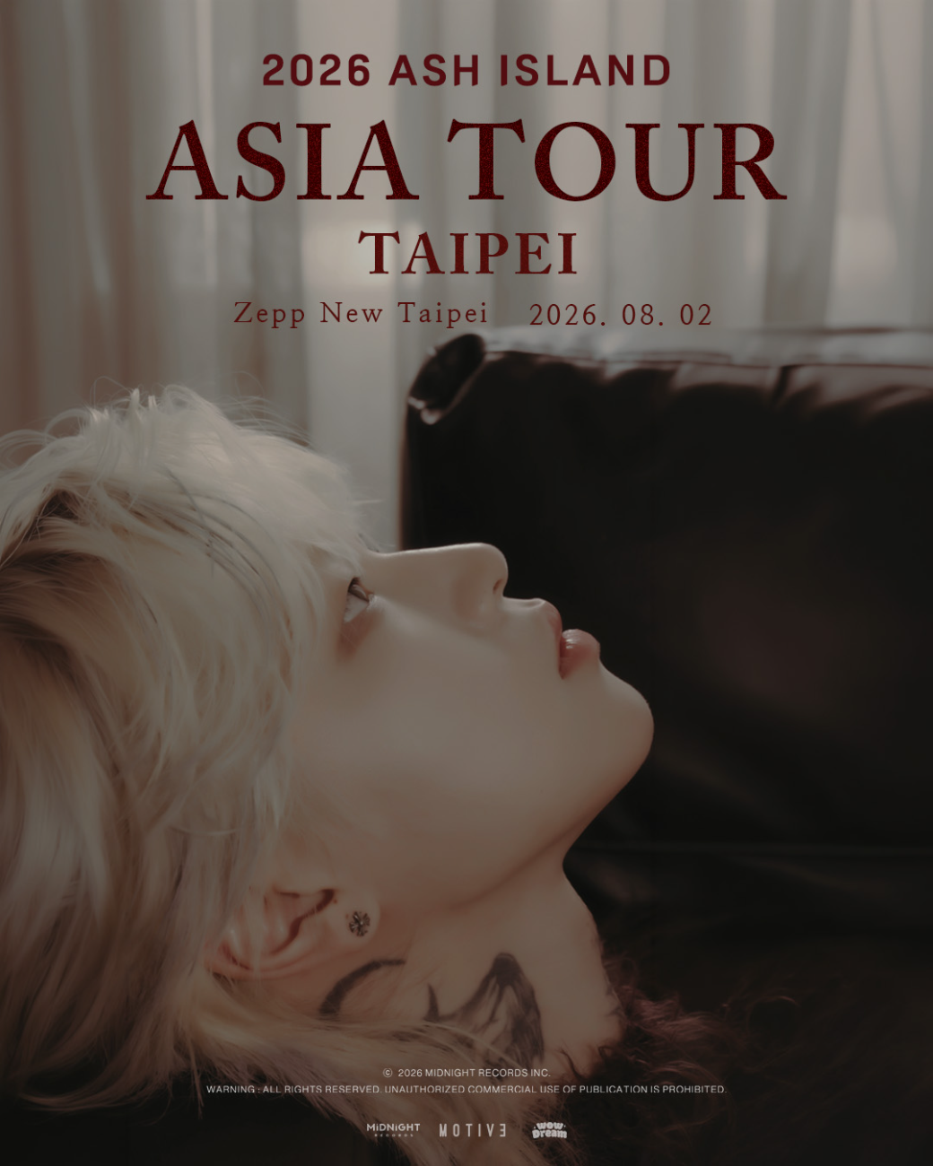 ASH ISLAND│2026 ASH ISLAND ASIA TOUR IN TAIPEI