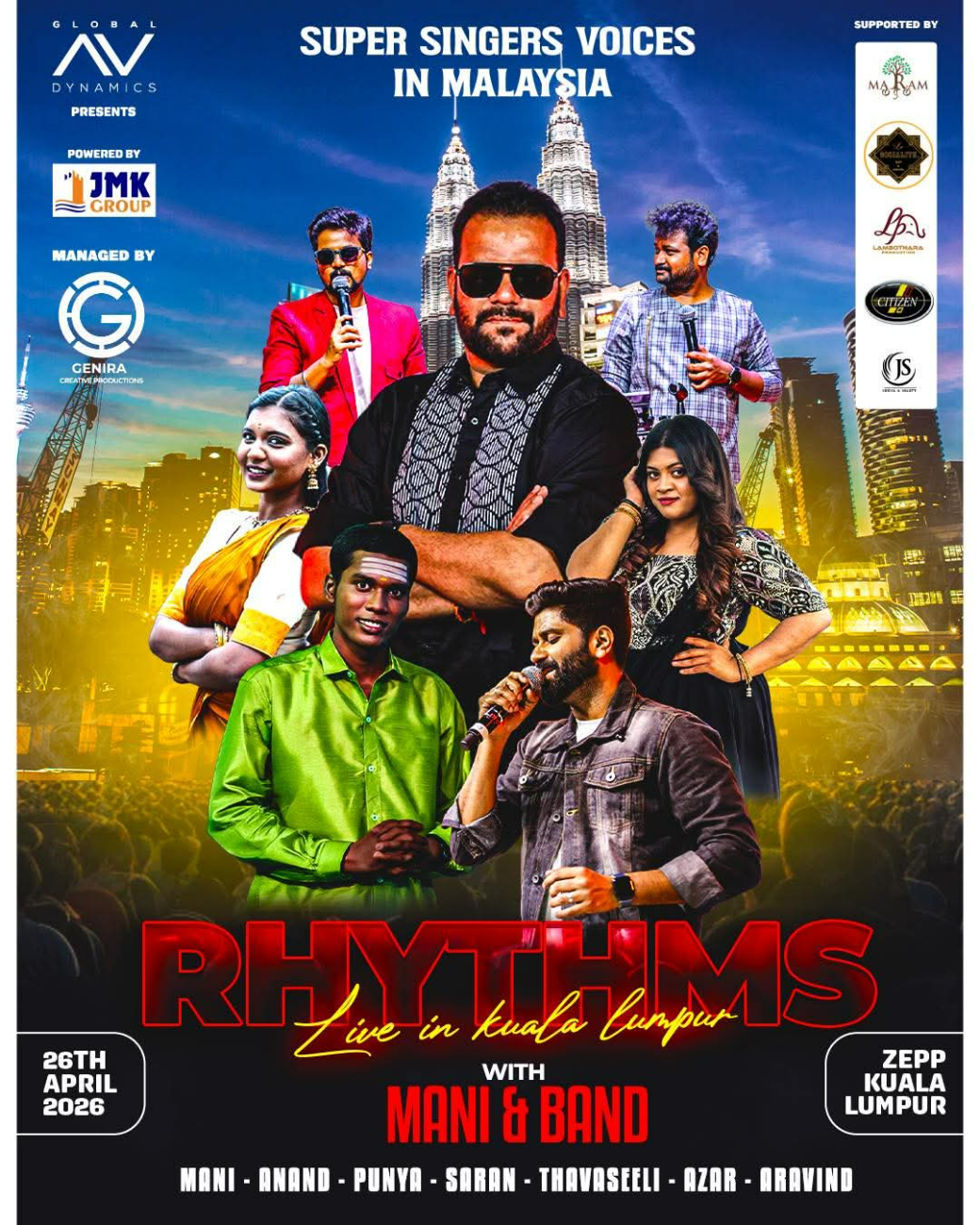 Rhythms Live - Mani & band